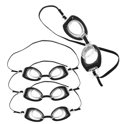 BESPORTBLE 4Sätze Schwimmbrillen für Puppen mit Koffer Puppenzubehör Wasserbrillen für Große Brillen für Puppen und Puppenhäuser von BESPORTBLE