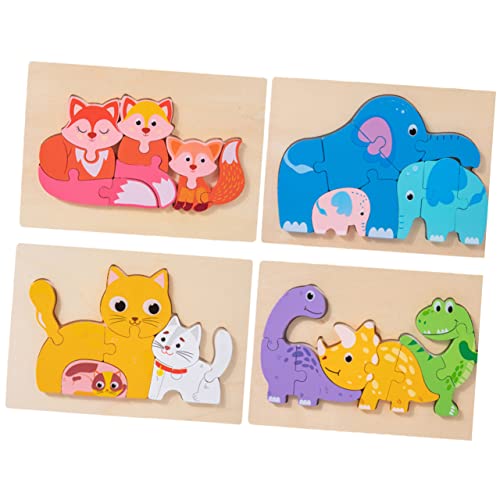 BESPORTBLE 4Sätze Tierpuzzle Aus Holz Interaktives Lernspielzeug Für Kleinkinder Kognitive Entwicklung Mit Katzen Dinosaurier Wal Und Motiven Reisespielzeug Für Junge Mädchen BESPORTBLE 4Sätze Tierpuzzle Aus Holz Interaktives Lernspielzeug Für Kleinkinder Kognitive Entwicklung Mit Katzen Dinosaurier Wal Und Motiven Reisespielzeug Für Junge Mädchen von BESPORTBLE