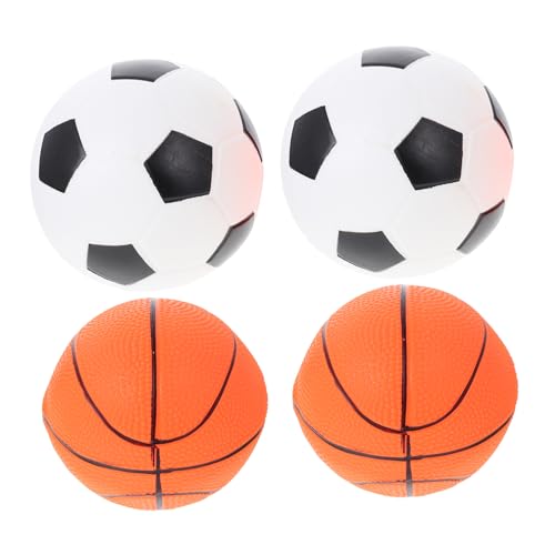 BESPORTBLE 4Stücke Aufblasbare Bälle Für Basketball Und Fußball Für Drinnen Und Draußen Fördert Geschicklichkeit Und Bewegung Sicheres Langlebiges Material Bunten von BESPORTBLE