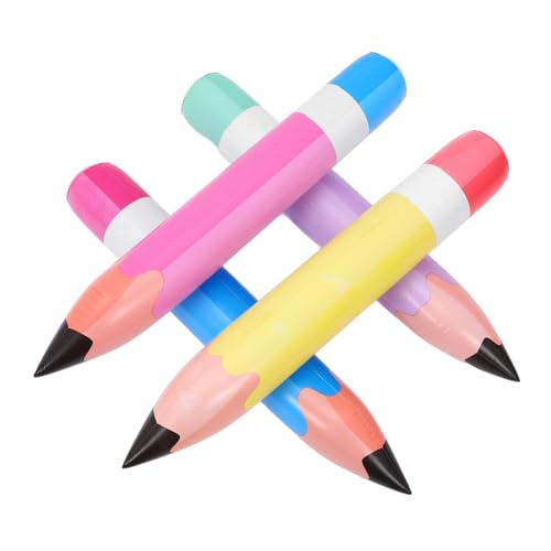 BESPORTBLE 4Stücke Aufblasbare Buntstift Dekorationen Lustige Stifte für Partys Klassenzimmer und Raumgestaltung Kreative Foto Requisiten für Festliche Anlässe von BESPORTBLE