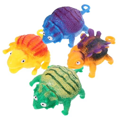 BESPORTBLE 4 Stücke Aufblasbare Dinosaurier Spielzeug Tier Squeeze Spielzeug Cartoon Dinosaurier Ballons Spaß Sicher Jungen von BESPORTBLE