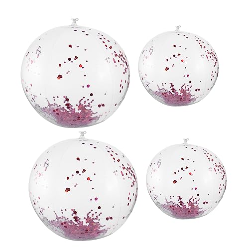 BESPORTBLE 4Stücke Aufblasbarer Strandball Pailletten Für Strand Und Wasserspiele Hochwertiges Material Für Outdoor Spaß BESPORTBLE 4Stücke Aufblasbarer Strandball Pailletten Für Strand Und Wasserspiele Hochwertiges Material Für Outdoor Spaß von BESPORTBLE