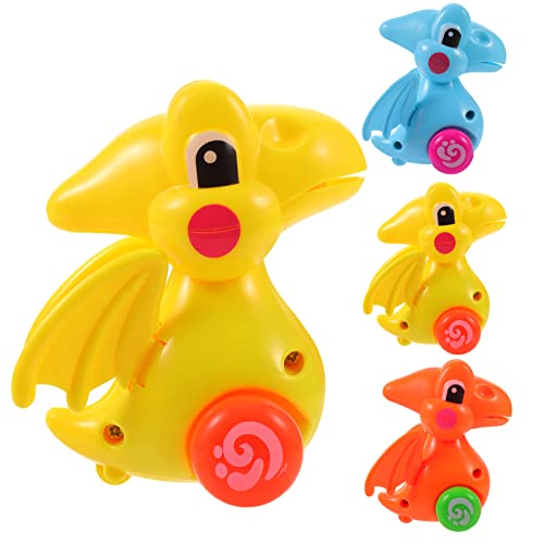 BESPORTBLE 4Stücke Aufzieh Dinosaurierauto Mini Wind Up Auto Für Kleinkinder Dino Für Jungen Und Ab Jahr Neuheit Für Spaß von BESPORTBLE