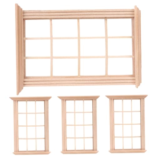 BESPORTBLE 4Stücke Dekorative Fensterrahmen Aus Holz Für Puppenmöbel Und Kreatives Kleinkindspielzeug BESPORTBLE 4Stücke Dekorative Fensterrahmen Aus Holz Für Puppenmöbel Und Kreatives Kleinkindspielzeug von BESPORTBLE