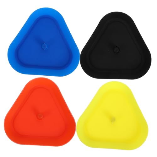 BESPORTBLE 4Stücke Dreieckiger Spielkartenhalter aus Farbenfrohe Handspielkartenhalter für Poker und Kartenspiele für Familienunterhaltung und Ergonomisches Design von BESPORTBLE