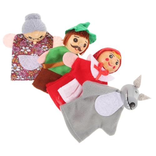 BESPORTBLE 4Stücke Fingerpuppen Niedliche Tier Fingerpuppen Für Interaktives Fingerspielzeug Für Kleinkinder Geschichtenerzählen Und Spielzeiten von BESPORTBLE