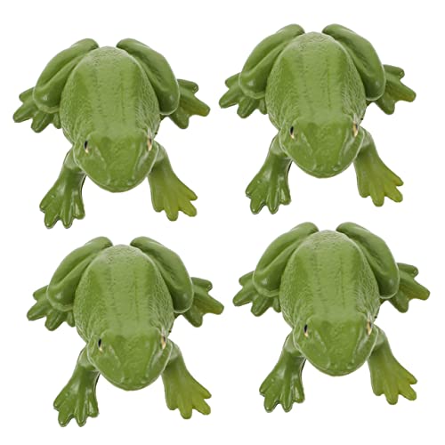 BESPORTBLE 4 Stücke Simulation Frösche Modell Figuren für Kinder Spielzeug Realistische Frosch Dekoration Pädagogisches Tierfiguren Spielzeug für Zuhause und Büro von BESPORTBLE