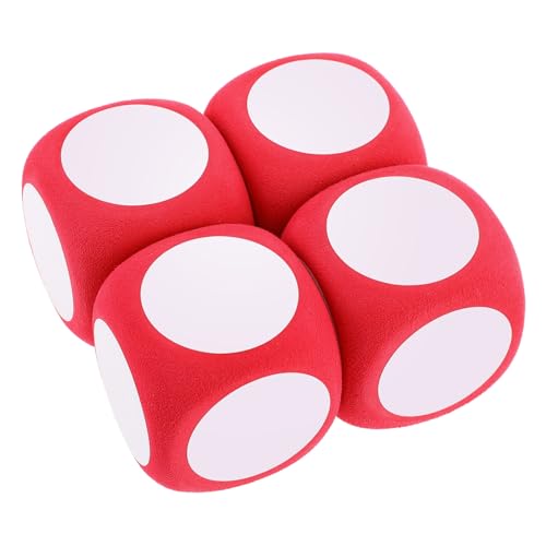 BESPORTBLE 4Stücke Große Schaumwürfel Abwischbare DIY Spielwürfel Für Klassenzimmer Große Beschreibbare Lernspiele Und Kreative Projekte von BESPORTBLE