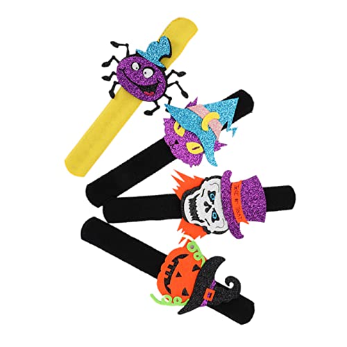 BESPORTBLE 4Stücke Halloween Slap Armbänder für Lustiges Partyspielzeug Sicheres und Langlebiges Kinderarmband mit Coolem Design für Halloween und Karnevalsveranstaltungen von BESPORTBLE