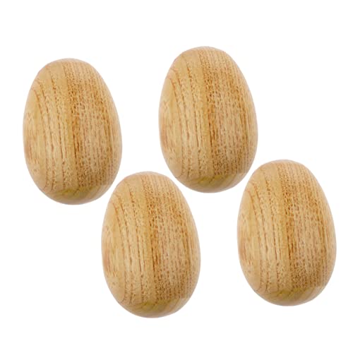 BESPORTBLE 4Stücke Holz Eierschüttler Für Musikinstrumente Aus Hochwertigem Holz Für Kreative Rhythmusübungen Und Musikalische Im Kindergarten von BESPORTBLE