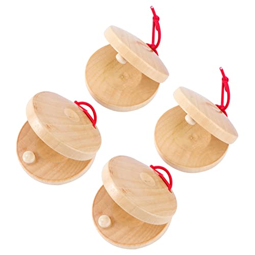 BESPORTBLE 4Stücke Holz Schlaginstrumente Für Musikalische Kastagnetten Musikinstrument Für Frühkindliche Und Spielspaß BESPORTBLE 4Stücke Holz Schlaginstrumente Für Musikalische Kastagnetten Musikinstrument Für Frühkindliche Und Spielspaß von BESPORTBLE