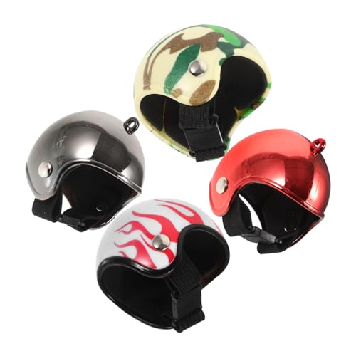 BESPORTBLE 4 Stücke Mini Helm Spielzeug Für Huhn Papagei Vogel Helm Kreative Haustier Vogel Headwear BESPORTBLE 4 Stücke Mini Helm Spielzeug Für Huhn Papagei Vogel Helm Kreative Haustier Vogel Headwear von BESPORTBLE