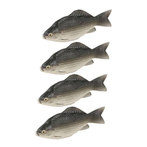 BESPORTBLE 4Stücke Künstliche Fische Simulation Fischmodell Für Fotografie Requisiten Unterwasser Deko Kleine Fischstatue Für Aquarien Deko von BESPORTBLE