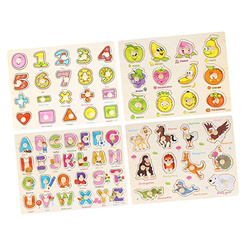 BESPORTBLE 4Stücke Lernspielzeug Aus Holz Teiliges Puzzle Für Frühes Lernen Fördert Kognitive Fähigkeiten Und Farberkennung Für Verbessert Die Eltern Junge Mädchen Beziehung BESPORTBLE 4Stücke Lernspielzeug Aus Holz Teiliges Puzzle Für Frühes Lernen Fördert Kognitive Fähigkeiten Und Farberkennung Für Verbessert Die Eltern Junge Mädchen Beziehung von BESPORTBLE