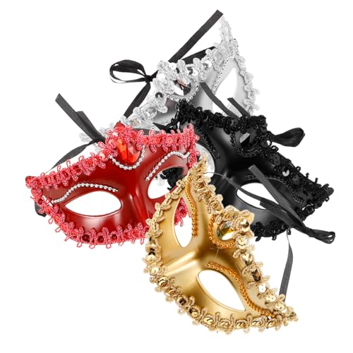 BESPORTBLE 4Stücke Maskerade Maske Halbgesichtsmaske Für Halloween Kostümparty Cosplay Masken Und Verkleidung Und Dekoration von BESPORTBLE