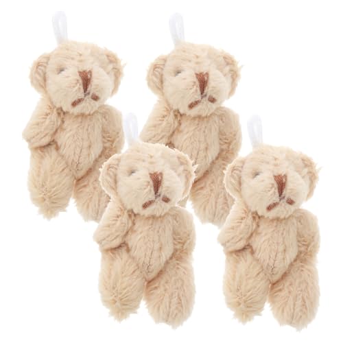 BESPORTBLE 4Stücke Mini Bär Plüschanhänger Süße Cartoon Deko für Puppenhaus Schreibtisch Kuschelige Tierornamente aus Hochwertigem für Freunde BESPORTBLE 4Stücke Mini Bär Plüschanhänger Süße Cartoon Deko für Puppenhaus Schreibtisch Kuschelige Tierornamente aus Hochwertigem für Freunde von BESPORTBLE