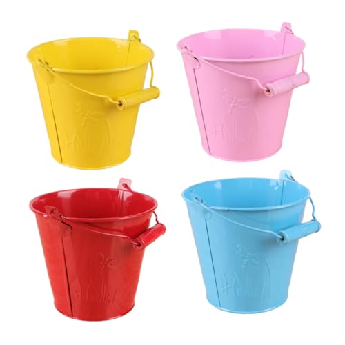 BESPORTBLE 4Stücke Mini Eimer für Strandeimer für Sandspielzeug Strandspielzeug für Jungen und Langlebig und Leicht zu Strand und Garten von BESPORTBLE
