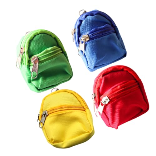 BESPORTBLE 4Stücke Mini Rucksacktaschen Für Simulationspuppen Rucksäcke Als Zubehör Für Puppenhaus Und Kinderspielzeug von BESPORTBLE