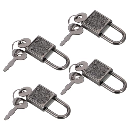 BESPORTBLE 4Stücke Mini Vorhängeschlösser aus Metall Dekorative mit Schlüssel Kindersicheres für Aufbewahrungsboxen Schmuckkästchen und Tagebücher Vintage Design BESPORTBLE 4Stücke Mini Vorhängeschlösser aus Metall Dekorative mit Schlüssel Kindersicheres für Aufbewahrungsboxen Schmuckkästchen und Tagebücher Vintage Design von BESPORTBLE
