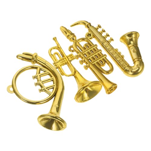 BESPORTBLE 4Stücke Miniaturinstrumentenmodell für Puppenhaus Deko Mini Musikinstrumente aus Hochwertigem Kunststoff Detailgetreu Bemalt für Zubehör für Kreative BESPORTBLE 4Stücke Miniaturinstrumentenmodell für Puppenhaus Deko Mini Musikinstrumente aus Hochwertigem Kunststoff Detailgetreu Bemalt für Zubehör für Kreative von BESPORTBLE