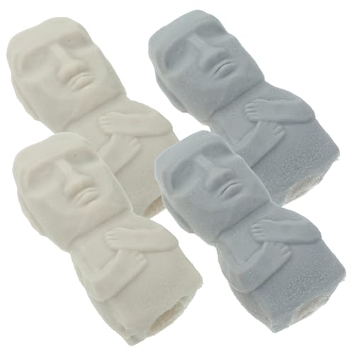 BESPORTBLE 4Stücke Moai Squeeze Flexibles Stressabbau mit Sandfüllung für Erwachsene Stressreduktion Deko für Schreibtisch oder Sandkasten BESPORTBLE 4Stücke Moai Squeeze Flexibles Stressabbau mit Sandfüllung für Erwachsene Stressreduktion Deko für Schreibtisch oder Sandkasten von BESPORTBLE
