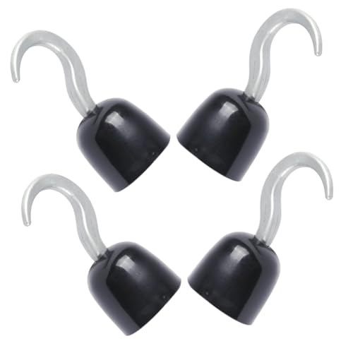 BESPORTBLE 4Stücke Piratenhaken Halloween Kostümzubehör Für Cosplay Themenpartys Robuste Requisite Für Schulaufführungen Halloween Events BESPORTBLE 4Stücke Piratenhaken Halloween Kostümzubehör Für Cosplay Themenpartys Robuste Requisite Für Schulaufführungen Halloween Events von BESPORTBLE