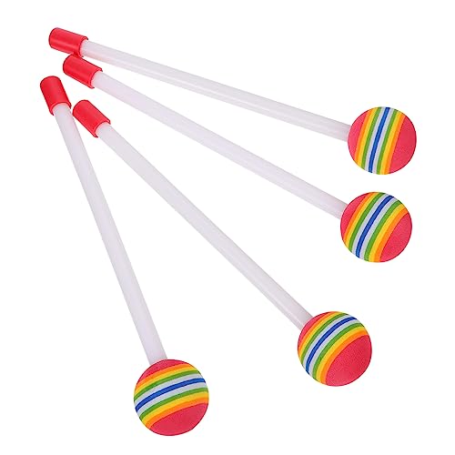 BESPORTBLE 4Stücke Regenbogen Farben Trommelstöcke Aus Ergonomisch Leicht Und Sicher Für Musikalische Aktivitäten Für Junge Musiker Und Trommelanfänger von BESPORTBLE