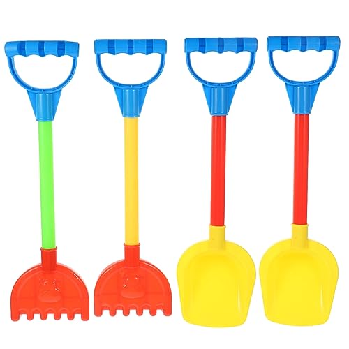 BESPORTBLE 4Stücke Sandspielzeug Teiliges aus Sicheren Materialien mit Schaufeln und Rechen für Strand für Jungen und Farbenfrohes Design für Kreatives von BESPORTBLE