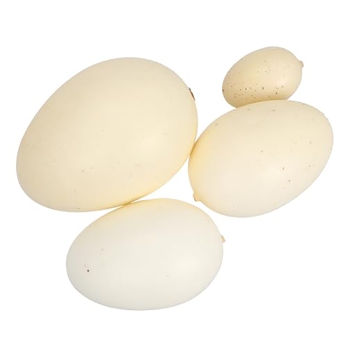 BESPORTBLE 4Stücke Simulationseier für Lebensechte Vogel Eggs im Mixed Design Speckled Eggs als für Malübungen von BESPORTBLE