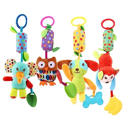 BESPORTBLE 4Stücke Teiliges Babyspielzeug Rasselhängendes Cartoon für Kinderwagen Fördert Sensorische Entwicklung und Hand Augen Koordination Sicher und Langlebig AFFE Hund BESPORTBLE 4Stücke Teiliges Babyspielzeug Rasselhängendes Cartoon für Kinderwagen Fördert Sensorische Entwicklung und Hand Augen Koordination Sicher und Langlebig AFFE Hund von BESPORTBLE