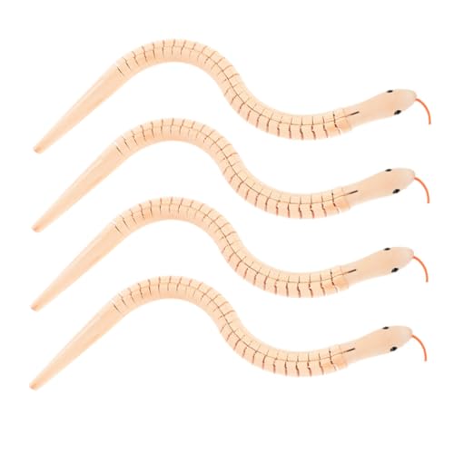 BESPORTBLE 4Stücke Teiliges DIY Holzschlangen Spielzeugset für Flexibles und Bemalbares Holzmodell Unlackierte Schlangenspielzeuge Kreativen und Motorischen Fähigkeiten BESPORTBLE 4Stücke Teiliges DIY Holzschlangen Spielzeugset für Flexibles und Bemalbares Holzmodell Unlackierte Schlangenspielzeuge Kreativen und Motorischen Fähigkeiten von BESPORTBLE