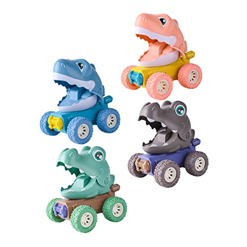 BESPORTBLE 4Stücke Teiliges Dinosaurier Trägheitsauto Für Spielzeugauto Mit Ansprechendem Design Für Zuhause Und Kreative Spielzeiten von BESPORTBLE