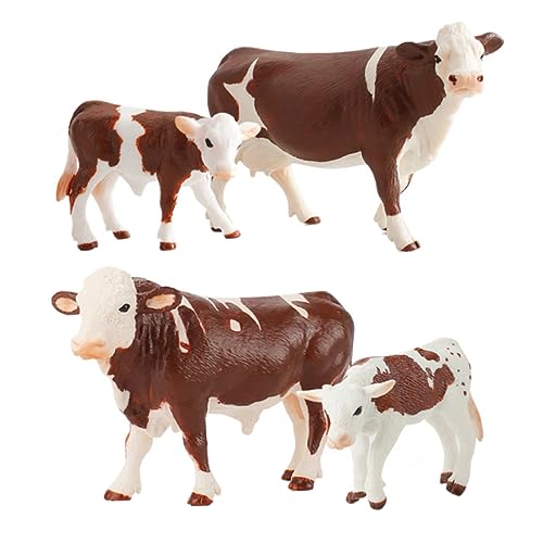 BESPORTBLE 4 Stück Bauernhof Tiere Kuh Modell Kinder Lernspielzeug Realistische Miniatur Kühe für Kreative Spiele und Tiererkennung BESPORTBLE 4 Stück Bauernhof Tiere Kuh Modell Kinder Lernspielzeug Realistische Miniatur Kühe für Kreative Spiele und Tiererkennung von BESPORTBLE