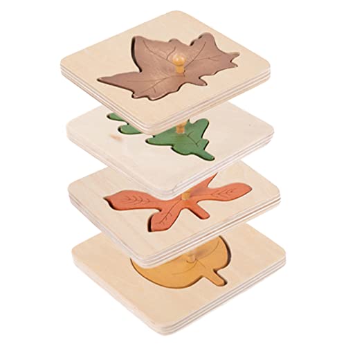 BESPORTBLE 4Stücke Teiliges Montessori Puzzle aus Kognitive Lernspielzeuge mit Bunten Blättern für Vorschulkinder Fördert Feinmotorik und Augen Hand Koordination BESPORTBLE 4Stücke Teiliges Montessori Puzzle aus Kognitive Lernspielzeuge mit Bunten Blättern für Vorschulkinder Fördert Feinmotorik und Augen Hand Koordination von BESPORTBLE