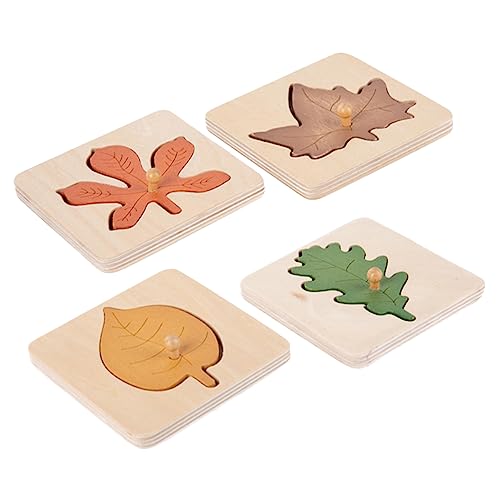BESPORTBLE 4 Stücke Blätter Puzzle Spielzeug für Kleinkinder Pädagogisches Holzspielzeug Kognitives Puzzle zur Feinmotorik und Formenverständnis Montessori Lernspielzeug für Vorschulkinder BESPORTBLE 4 Stücke Blätter Puzzle Spielzeug für Kleinkinder Pädagogisches Holzspielzeug Kognitives Puzzle zur Feinmotorik und Formenverständnis Montessori Lernspielzeug für Vorschulkinder von BESPORTBLE
