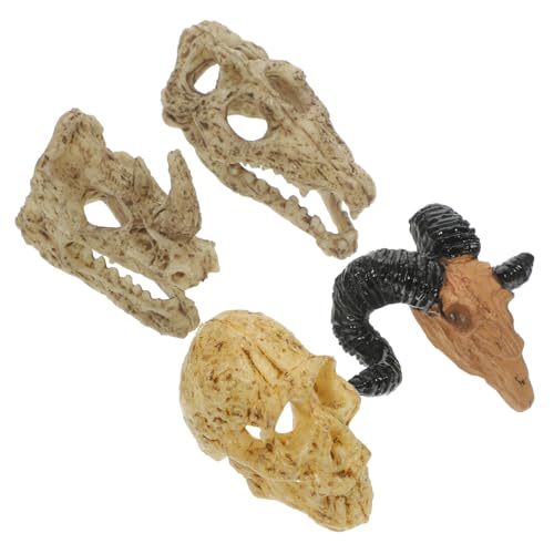 BESPORTBLE 4Stücke Teiliges Schädel Dekoration Aus Kunststoff Für Puppenhaus Tierköpfe Wandornament Vielfältige Farben Für Stilvolle Raumgestaltung BESPORTBLE 4Stücke Teiliges Schädel Dekoration Aus Kunststoff Für Puppenhaus Tierköpfe Wandornament Vielfältige Farben Für Stilvolle Raumgestaltung von BESPORTBLE
