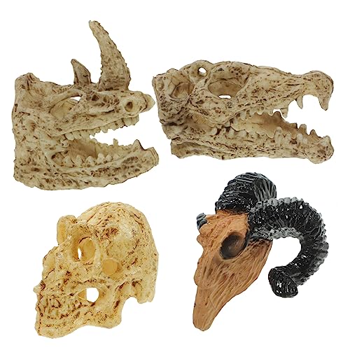 BESPORTBLE 4Stücke Teiliges Schädel Figuren Für Puppenhaus Dekoration Exquisite Tier Schädelverzierungen Aus Langlebigem Kunststoff Für Stilvolle Wohnräume Und Kreative BESPORTBLE 4Stücke Teiliges Schädel Figuren Für Puppenhaus Dekoration Exquisite Tier Schädelverzierungen Aus Langlebigem Kunststoff Für Stilvolle Wohnräume Und Kreative von BESPORTBLE
