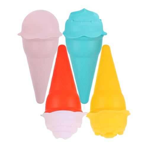BESPORTBLE 4Stücke Teiliges Strandspielzeug Realistische Eiskegel Sandformen für Kreative Strandaktivitäten Leicht und Tragbar für Jungen und Spaß Beim im Sand und Schnee BESPORTBLE 4Stücke Teiliges Strandspielzeug Realistische Eiskegel Sandformen für Kreative Strandaktivitäten Leicht und Tragbar für Jungen und Spaß Beim im Sand und Schnee von BESPORTBLE