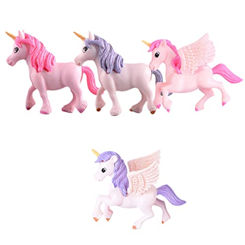 BESPORTBLE 4er Set Mini Einhorn Figuren Bunte Einhorn Statuen Für Garten Terrarium Und Deko Flügel Einhorn Pink Und Lila Einhorn Ohne Flügel Pink Und Lila Miniatur Einhorn BESPORTBLE 4er Set Mini Einhorn Figuren Bunte Einhorn Statuen Für Garten Terrarium Und Deko Flügel Einhorn Pink Und Lila Einhorn Ohne Flügel Pink Und Lila Miniatur Einhorn von BESPORTBLE