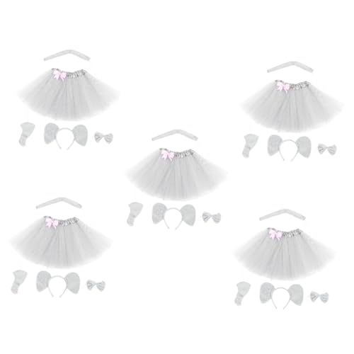BESPORTBLE 5 Sätze Kostüm Teilig Haarreifen mit Ohren Fliege und Rock Langlebige Cosplay Accessoires für Karneval Halloween Party BESPORTBLE 5 Sätze Kostüm Teilig Haarreifen mit Ohren Fliege und Rock Langlebige Cosplay Accessoires für Karneval Halloween Party von BESPORTBLE