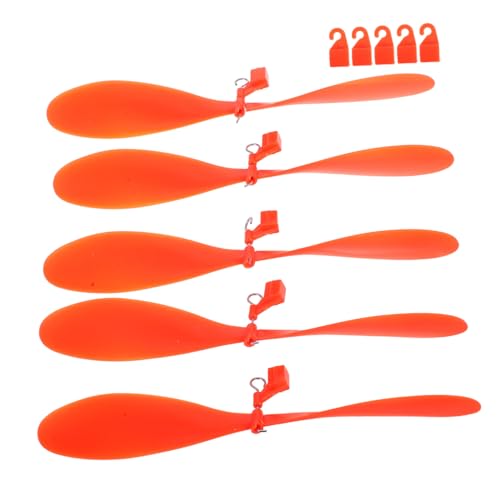 BESPORTBLE 5 Sätze Kunststoff Propeller Orange Rc Flugzeug Ersatzteile für Modellflugzeuge Hubschrauber Reparatur DIY Workshop Zubehör Robuste Langlebige Modellbau Luftschraube von BESPORTBLE
