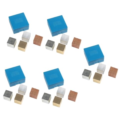 BESPORTBLE 5 Sätze Physik Experimentierwürfel Aluminium Kupfer Holz Blöcke zum Lehrgebrauch für Schüler Anschauliche Massen und Dichtebestimmung Spielerisch Fördern BESPORTBLE 5 Sätze Physik Experimentierwürfel Aluminium Kupfer Holz Blöcke zum Lehrgebrauch für Schüler Anschauliche Massen und Dichtebestimmung Spielerisch Fördern von BESPORTBLE