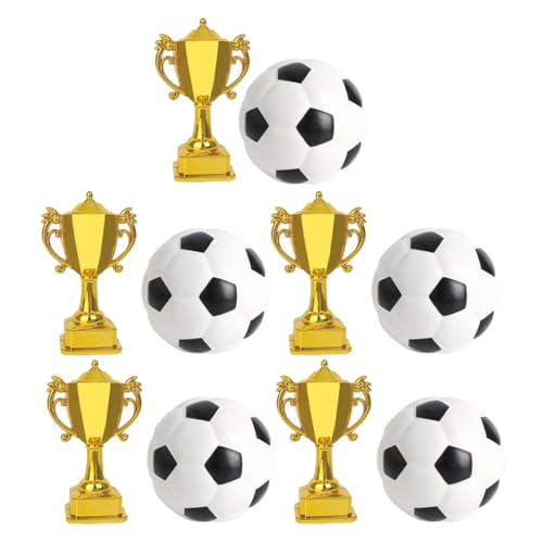 BESPORTBLE 5 Sätze Plastik Trophäen für Geburtstagsfeiern und Sportpartys Kleine Auszeichnungstrophäen für Kuchendekorationen und Tischdekorationen von BESPORTBLE