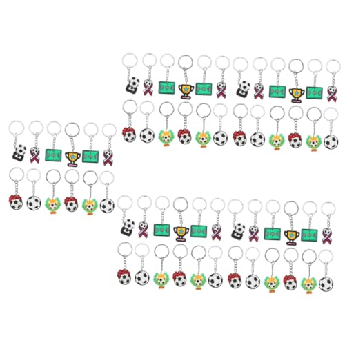 BESPORTBLE 5 Sätze Teiliges Fußball Schlüsselanhänger Sport Schlüsselanhänger Für Fans Kreative Rucksack Dekoration Einzigartiger Anhänger Für Fußballbegeisterte Souvenir 35 Stück * 5 von BESPORTBLE