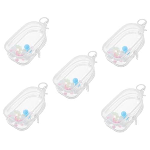 BESPORTBLE 5 Sätze Transparente Puppentasche aus PVC mit Hängeclip Staubdicht Langlebig und Leicht als Schlüsselanhänger und Aufbewahrung für Puppen und Sammelfiguren BESPORTBLE 5 Sätze Transparente Puppentasche aus PVC mit Hängeclip Staubdicht Langlebig und Leicht als Schlüsselanhänger und Aufbewahrung für Puppen und Sammelfiguren von BESPORTBLE