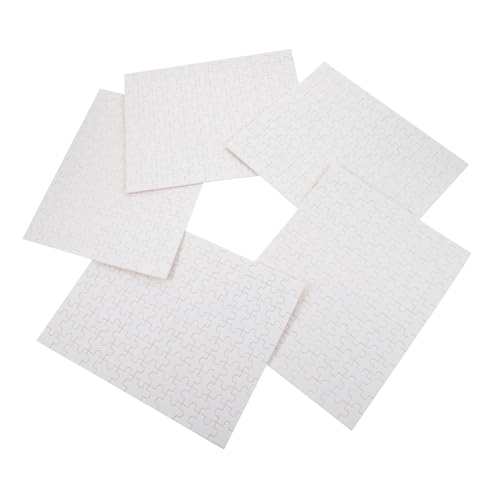 BESPORTBLE 5 Satz Blanko Puzzleteile für DIY Sublimation Heat Transfer Leere Puzzle zum Bemalen Kreatives Bastelspielzeug für Familien Personalisierbares für Geburtstage und Feiertage von BESPORTBLE