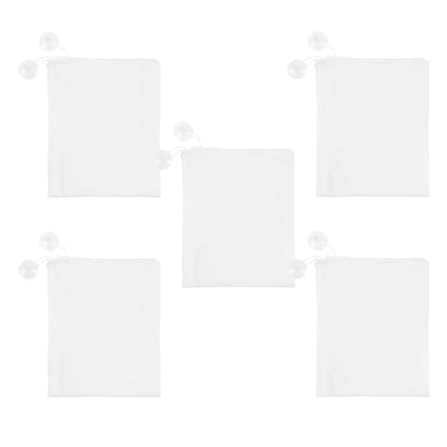BESPORTBLE 5 Stück Badespielzeug Aufbewahrungsnetz mit Starken Saugnäpfen Atmungsaktives Mesh Große Kapazität Einfache Montage ohne Werkzeug Bad Organizer für Badewanne von BESPORTBLE