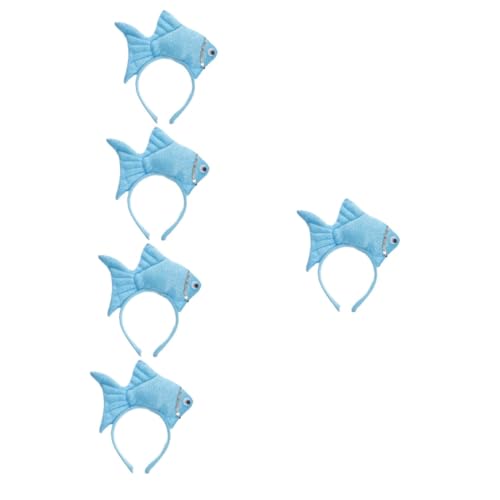 BESPORTBLE 5 Stück Fisch Stirnband Tierkopf Haarreif für Mädchen Party Karneval Festival Kopfschmuck Weiches Flexibles Material Einheitsgröße Niedliches Accessoire für Strand Hawaii Kostüm BESPORTBLE 5 Stück Fisch Stirnband Tierkopf Haarreif für Mädchen Party Karneval Festival Kopfschmuck Weiches Flexibles Material Einheitsgröße Niedliches Accessoire für Strand Hawaii Kostüm von BESPORTBLE