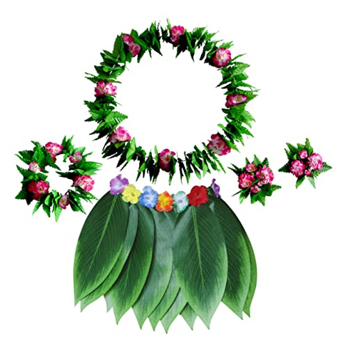 BESPORTBLE 5 Stück Hula Rock Bekleidung Outfits Ornament Kränze Girlanden Dekorationen Kostüme Blumengirlande Tropischer Rock Blattrock Hawaii Partyrock Rosy BESPORTBLE 5 Stück Hula Rock Bekleidung Outfits Ornament Kränze Girlanden Dekorationen Kostüme Blumengirlande Tropischer Rock Blattrock Hawaii Partyrock Rosy von BESPORTBLE