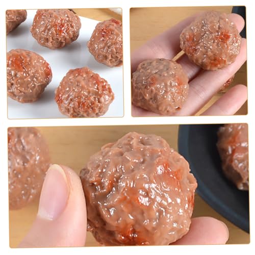 BESPORTBLE 5 Stück Künstliche Rindfleischbällchen Teiliges PVC Modell Langlebig Farbecht Realistisch für Restaurant Hotel Küchen Tischdeko und Foto Requisiten Geeignet BESPORTBLE 5 Stück Künstliche Rindfleischbällchen Teiliges PVC Modell Langlebig Farbecht Realistisch für Restaurant Hotel Küchen Tischdeko und Foto Requisiten Geeignet von BESPORTBLE